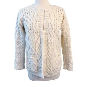 ARAN CRAFTS Merino Wool Cardigan XXS